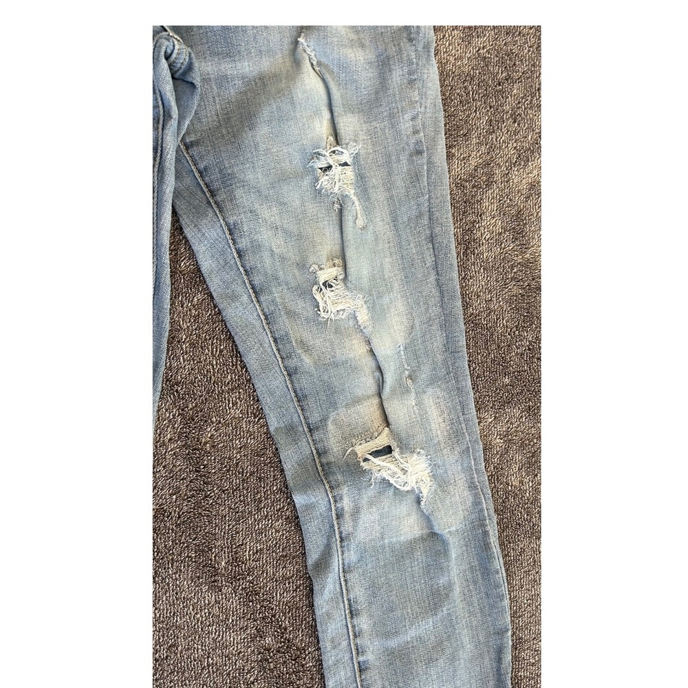 Aeropostale Super Skinny Distressed Light Wash Jeans 29/30 - Picture 3 of 7